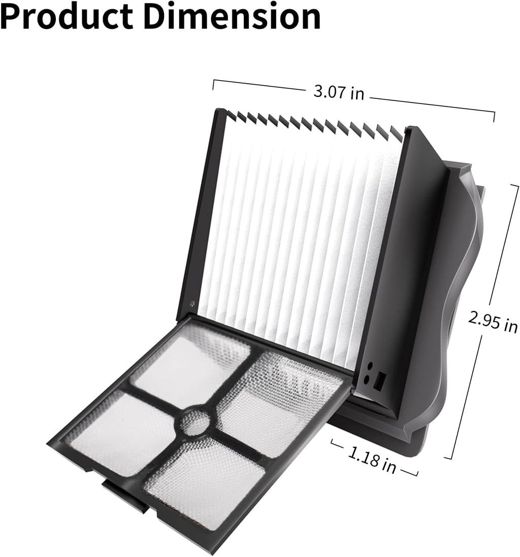 Vacuum Filter Replacement Compatible with Tineco iFloor 3, Floor ONE S3 & Floor ONE S5, Floor ONE S5 Pro Cordless Vacuum Cleaner, 4 Pack Replacement Filters