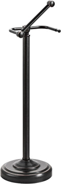 Toilet Paper Holder Stand, Oil Rubbed Bronze Toilet Paper Holder Free Standing, Post Pivoting Design & Stable Weighted Base SUS304 Stainless Steel for Bathroom（Mega Roll）