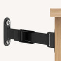 Anti Tip Furniture Anchors (2 Sets),Heavy Duty Furniture Wall Anchor,Adjustable Earthquake Straps,Furniture Anchors for Baby Proofing,Black