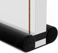 Door Draft Stopper for Bottom of Door, Under Door Gap Filler/Seal for Big Gap, No Folding Required, Flexible Installation Door Sweep soundproofing Strip for Home & Apartment, 32-36in, Black