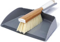 Full Circle Clean Team Brush & DustPan Set, White & Grey