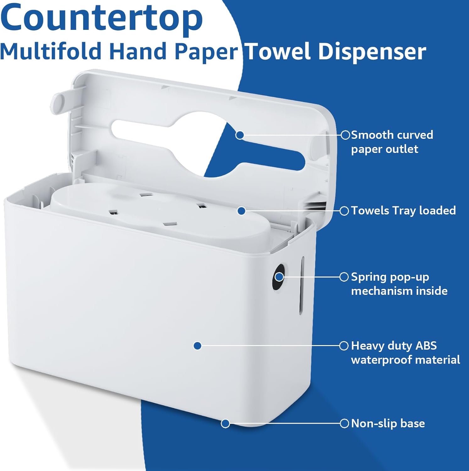 Paper Towel Dispenser Countertop, Multifold Trifold Paper Towel Holder, Hand Towel Dispenser, Commercial Paper Towel Dispenser,Paper Towel Holder for Home Kitchen Restaurant