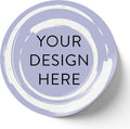 100 Custom Vinyl Stickers - Upload Your own Image, Text, Design, Logo - Personalized Logo Labels for Handmade, Packaging, Bottle, Jars, Candle, Brand Stickers (Lavender Swirls, 5x5)
