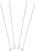 ClDYAUST Straw Cleaner Brush Extra Long 12 Inch, Straw Brush Extra Long with 304 Stainless Steel, Straw Cleaning Brush Extra Long for Baby Bottles, Glass/Silicone Straws Piper Cleaners.