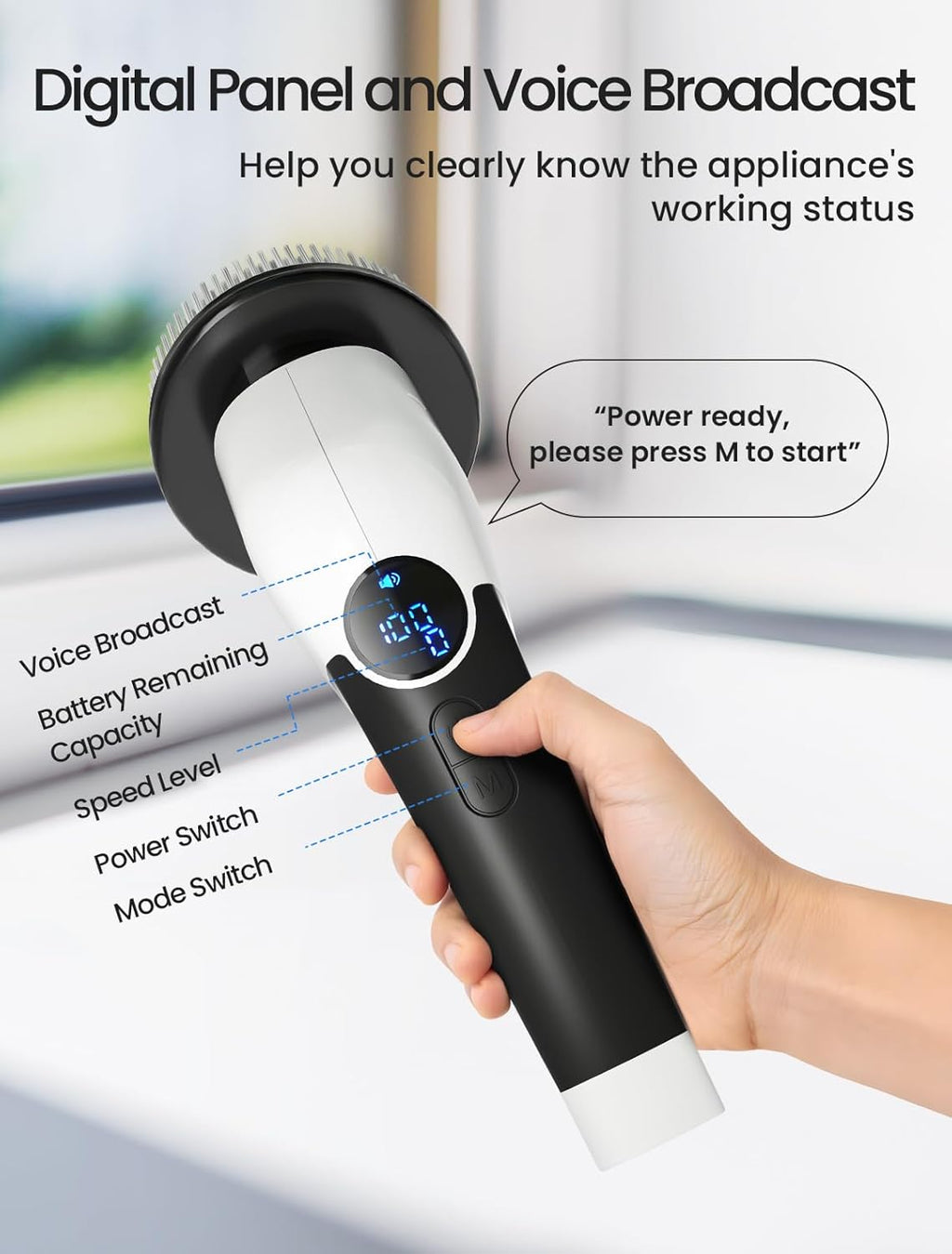 Electric Spin Scrubber, 2025 New Cordless Shower Cleaning Brush with 8 Replaceable Brush Heads, 3 Adjustable Speeds, and Adjustable Extension Handle for Bathroom Floor Tile