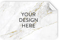 100 Custom Vinyl Stickers - Upload Your own Image, Text, Design, Logo - Personalized Logo Labels for Handmade, Packaging, Bottle, Jars, Candle, Brand Stickers (Gold Marble, 4x2)