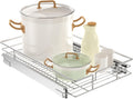LOVMOR Pull Out Cabinet Organizer 15½" W x 21½" D, Kitchen Cabinet Pull Out Shelves Slide Out Storage