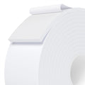Weather Stripping Door Seal White,2Inch Wide X 1/4 Inch Thick,Air Conditioner Window Seal,Self Adhesive Foam Tape High Density Foam Sealing Strip,Soundproof Foam Tape Roll,Total 16.4 Feet Long