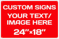 Personalized Aluminum Weatherproof Metal Signs - Custom Text & Picture, Multiple Sizes - Hazard, Garden, Custom Door & Business Signs