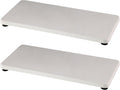 2 Pcs Water Absorbing Stone Trays, Kitchen/Bathroom Sink Soap Dish, Diatomite Tray Used for Hand Soap & Cosmetic Bottles in The Modern Home, 4" W x 8.3" L, White