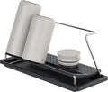 carrotez Bottle Drying Rack, Tumbler Rack with Drain Tray - Narrow and Wide Openings with Various Capacity, Mug Type and Cup Type - Black