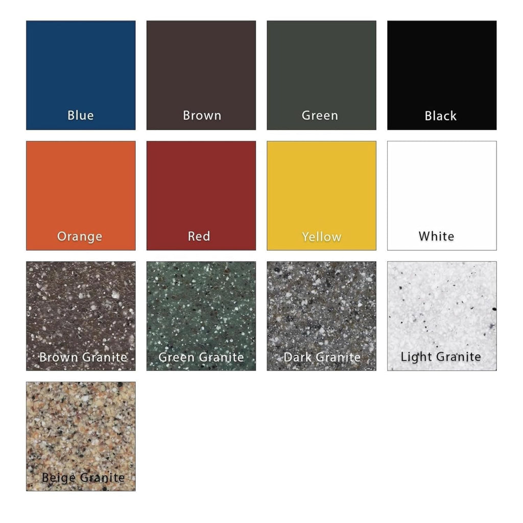 55 Gallon Round 100% Recycled Plastic Heavy Duty Indoor or Outdoor Trash Can with Push Open Dome Lid and Internal Liner | Great for Schools and Businesses - Dark Granite