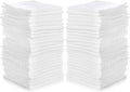 Simpli-Magic Cotton Washcloths White, 40 Pack, Size: 12”x12”