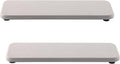 2 Pcs Water Absorbing Stone Trays, Kitchen/Bathroom Sink Soap Dish, Diatomite Tray Used for Hand Soap & Cosmetic Bottles in The Modern Home, 3.54" W x 9" L, White