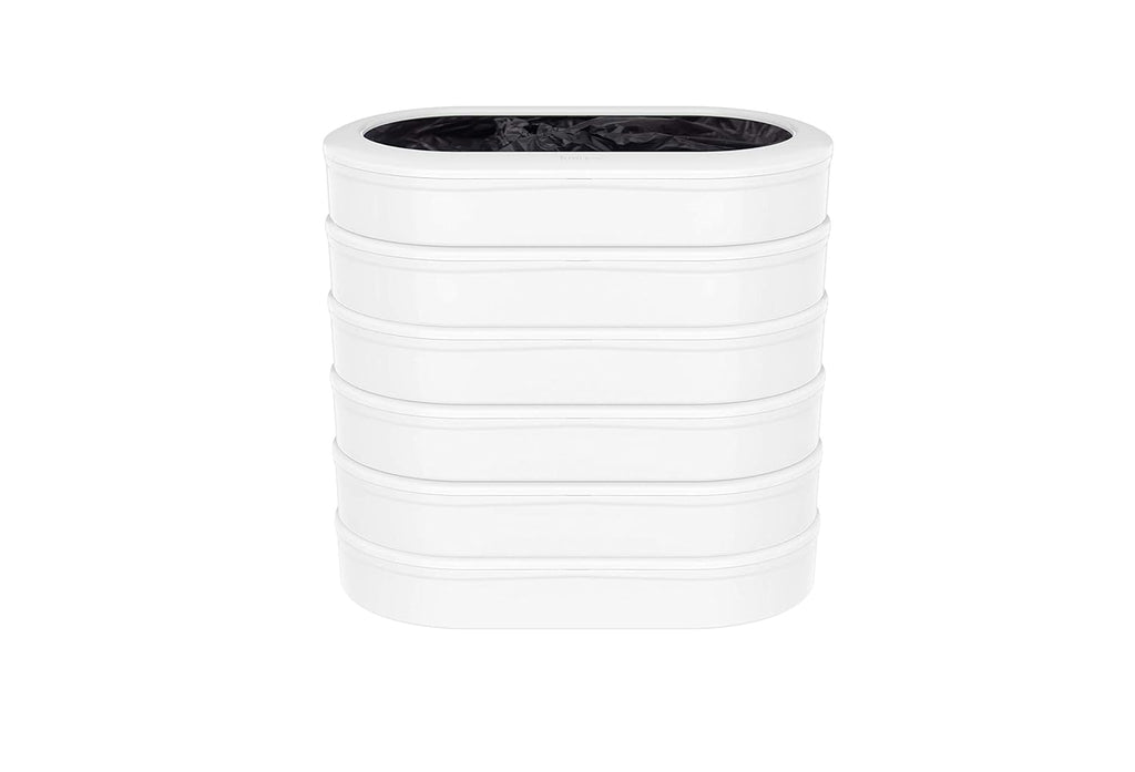 TOWNEW T3 Slim Official Refill Rings for Smart Kitchen Trash Can | Durable Garbage Bags Electric Trash Can - Pack of 6 Refill Rings - Up to 120 Trash Bags (6 Months Supply)