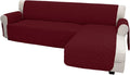 Easy-Going Sofa Slipcover L Shape Sofa Cover Sectional Couch Cover Furniture Protector Mat for Pets Dog Cat (Large,Christmas Red/Christmas Red)