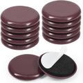 2 inches Stick Furniture Sliders, 12pcs Furniture Glides for Easy Moving on Carpet Hardwood (Coffee)