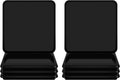 Ezprotekt 8 Pack Reusable Large Furniture Movers Sliders for Carpet, 5" Square Furniture Moving Pads, Carpet Sliders for Heavy Duty Sofa Bed Couch Fridge, Move Items Easily and Quickly (Black)