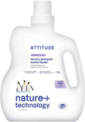 ATTITUDE Liquid Laundry Detergent, EWG Verified, HE Compatible, Plant-Based & Vegan, Natural Laundry Soap, Lavender Scent, 40 Loads, 67.6 Fl Oz