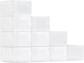 10 Pack Upgraded XX-Large Storage Organizer with Magnetic Door, New structure is more stable, Thicken & Sturdy Clear Stackable Interconnectable Shoe Box for Entryway, Closet, Under Bed
