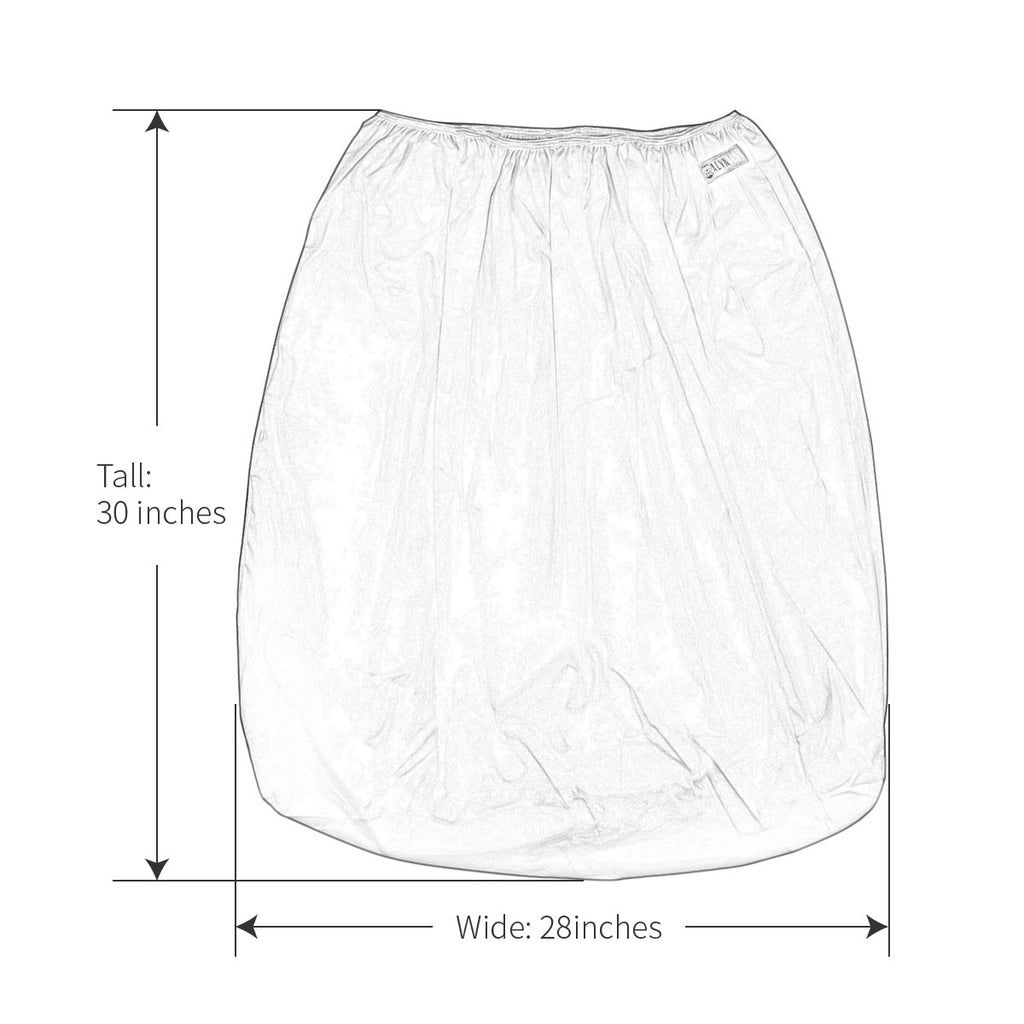 ALVABABY 2 Pack Reusable Diaper Pail Liner for Cloth Diaper,Rubbish Bag,Laundry,Fits for 13.3 Gallon Trash Can and Diaper Pails,Kitchen Garbage Cans Black +Gray PL-B2629