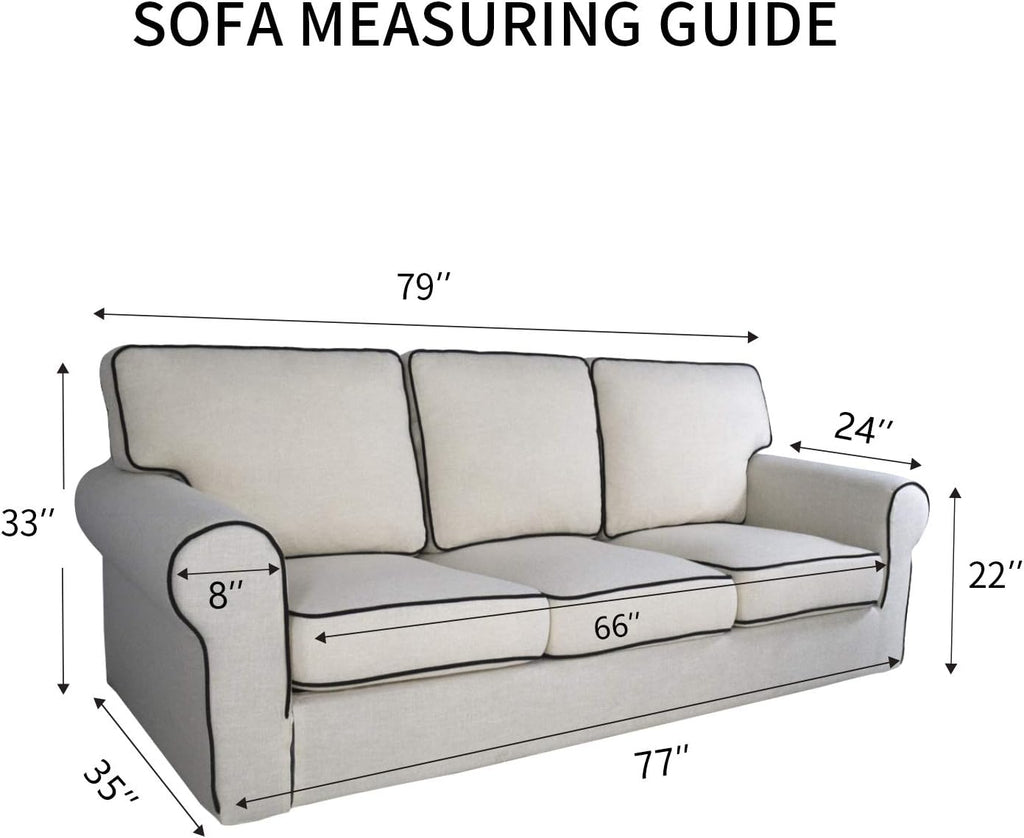 PureFit Reversible Quilted Sofa Cover, Water Resistant Slipcover Furniture Protector, Washable Couch Cover with Non Slip and Elastic Straps for Kids, Dogs, Pets (Sofa, Gray/Light Gray)