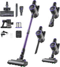 VEVOR Cordless Vacuum Cleaner, 25KPA Max Powerful Suction, Rechargeable Anti-Tangle Stick Vacuum with Dust Cup, Lightweight Handheld Vac with 35mins Runtime for Home, Carpet, Pet Hair, Hard Floor