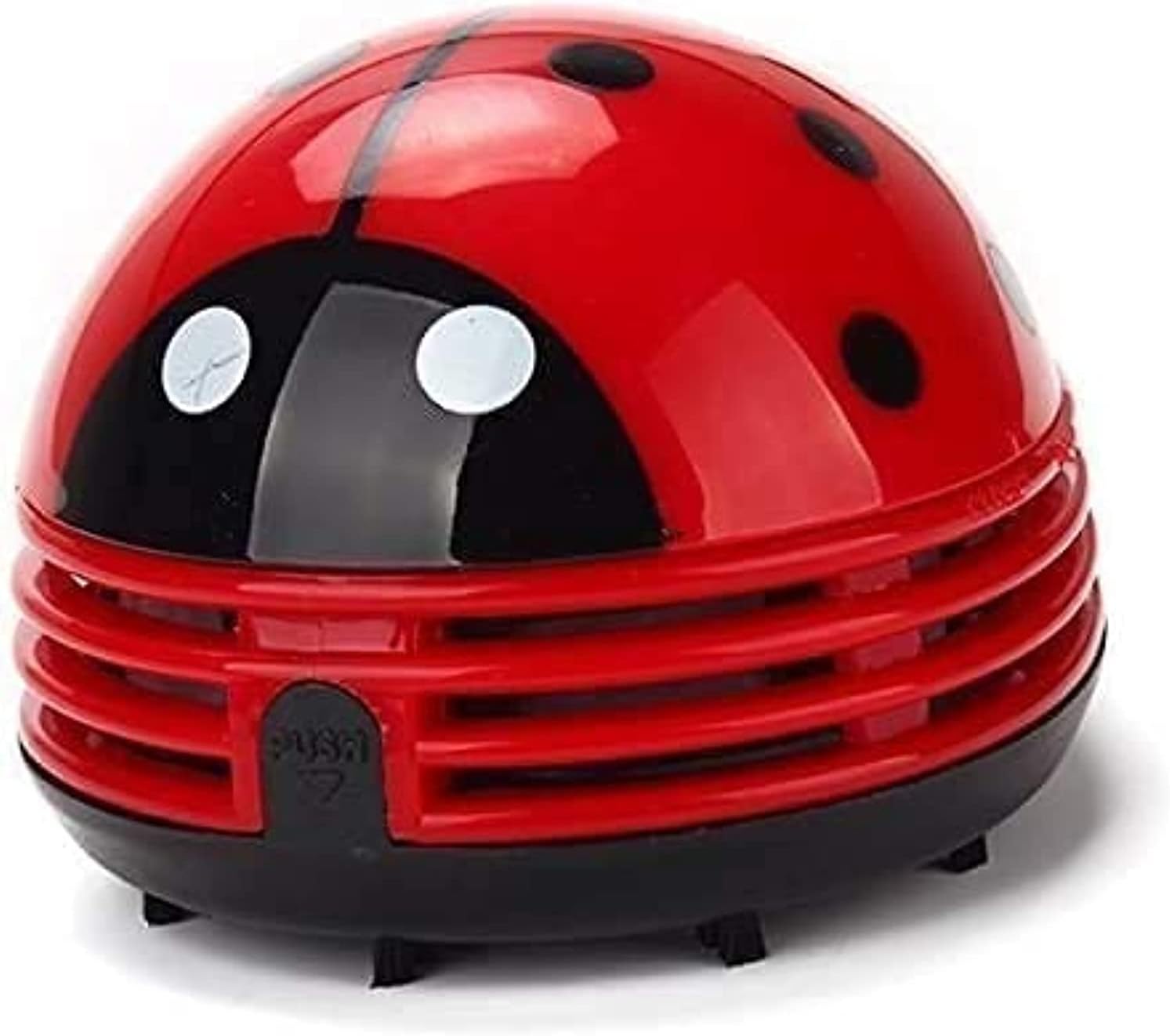 E ECSEM Cute Portable Cartoon Mini Desktop Vacuum Cleaner Table Dust Crumb Sweeper(Red#002)