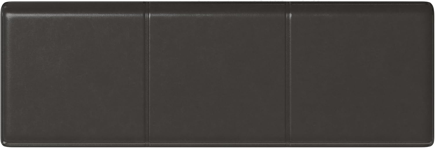 SIMPLIHOME Avalon 54 inch Wide Contemporary Rectangle Extra Large Storage Ottoman Bench in Tanners Brown Vegan Faux Leather, Assembled, for the Living Room, Entryway and Family Room