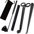 4IN1 Candle Accessory Set, Rechargeable Candle Lighter, Candle Wick Trimmer Cutter, Candle Snuffer & Candle Wick Dipper for Candle Lover Aromatherapy Gift, Stainless Steel Candle Care Kit