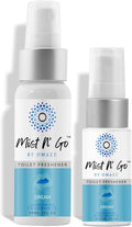 Mist N' Go by Omaze Travel Toilet Spray - Odor Eliminator and Bathroom Air Freshener Deodorizer - Dream Daily Pack (2oz x1 + 1oz x1)
