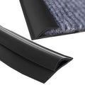 Self Adhesive Carpet Transition Strip with Edge Trim, Designed for Seamless Transitions from Carpet to Tile or Vinyl Floors, Perfect for Doorways.(Black,40ft)
