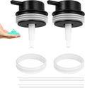 Liquid Soap Dispenser Pump 2pcsHead Replacement Spare Plastic Pump Bathroom Countertop