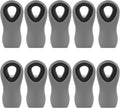 10 Pack Magnetic Chip Clips, Gray Plastic Snack Clips with Magnet for Refrigerator
