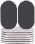 Reusable Large Furniture Movers Sliders for Carpet and Hardwood Floors-8 Pack 9-1/2" Oval Moving Pads Protector for Heavy Duty Sofa Bed Table Desk,Quickly and Easily Move Any Item, Beige