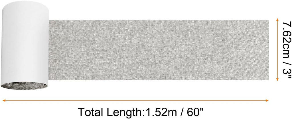 Repair Patches Repair Tape Self-Adhesive DIY Repair Patch Linen Gear Patch for Sofa, Furniture, Chair, Clothing,Tents,3x60 Inch,Slight Grey