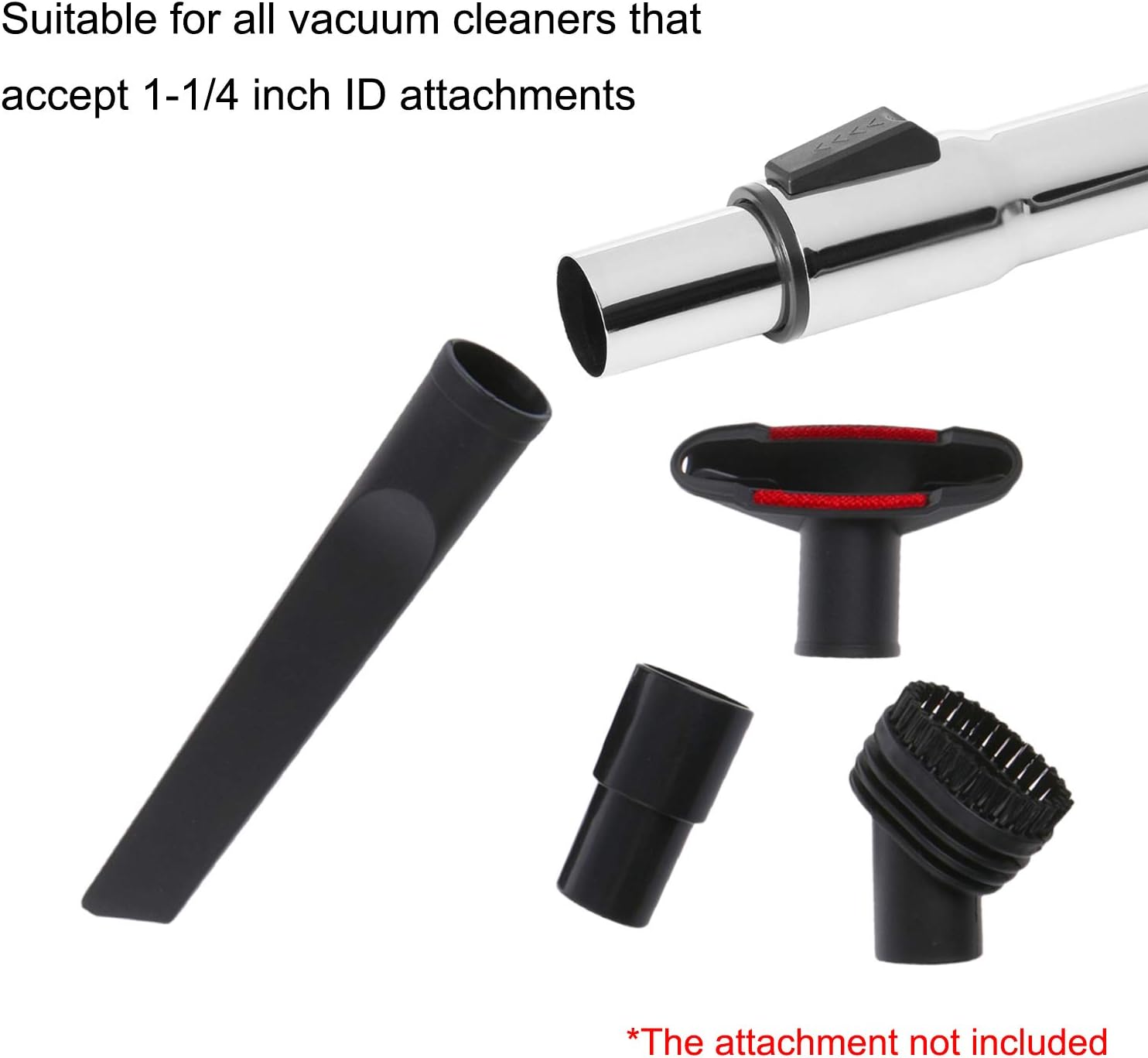 Eagles 1-1/4" Extension Wands Vacuum Cleaner Accessories, 32mm Vacuum Hose Chrome Wand Pipe Extent to 39 inch (Hose)- Extended Version