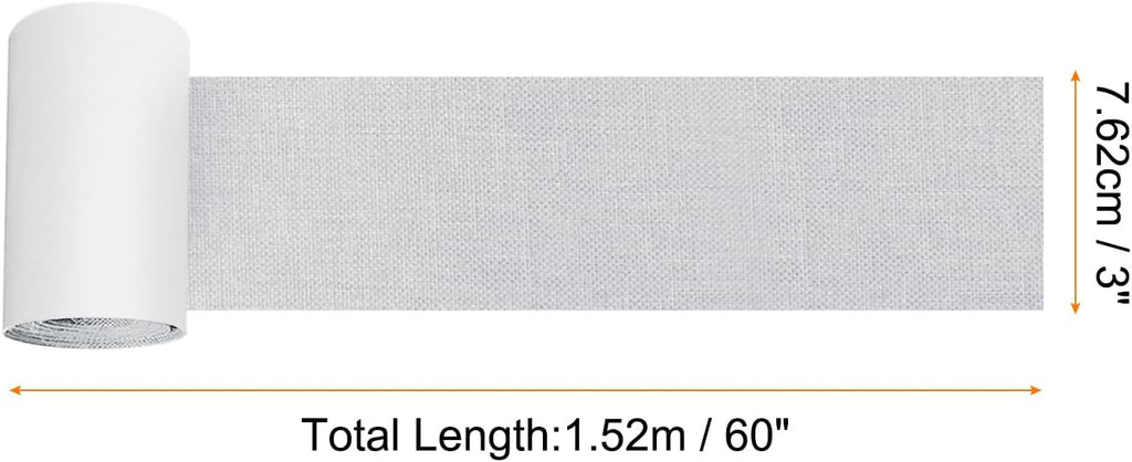 Repair Patches Repair Tape Self-Adhesive DIY Repair Patch Linen Gear Patch for Sofa, Furniture, Chair, Clothing,Tents,3x60 Inch,Light Grey