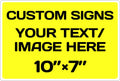 Personalized Aluminum Weatherproof Metal Signs - Multiple Sizes, Custom Text & Picture, Hazard, Garden, Custom Door Signs