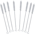 Long Straw Cleaner Brush Set Travel: 8 Pack Straw Brush Cleaner for Cleaning Straws, Stainless Steel & Bendable Nylon Brushes - Durable & Rust Resistant Cleaning Solution for Home and Office