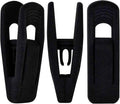 Black Velvet Hangers Clips 20 PCS, Non-Slip Velvet Clips for Suit Pant Skirt Hanger, Strong Finger Clips Perfect for Thin Flocking Hangers