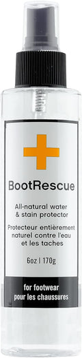 Boot Rescue All-Natural Protector Spray | Premium Waterproof + Stainproof Spray for Leather, Suede & Fabric | Protect Boots, Shoes & Bags | 6oz/170mL