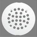 rrajj 4-1/4 (4.25) Inch(108mm) Round Snap-in Shower Floor Drain Cover Replacement Cover (White)