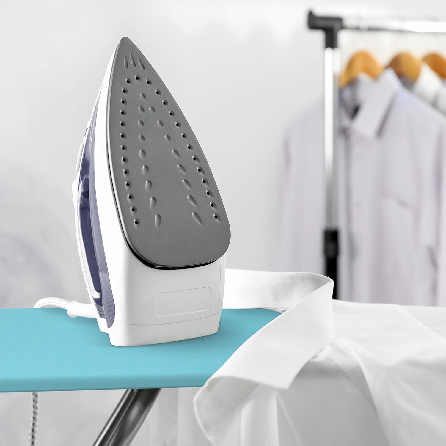 Extra Thick Ironing Board Covers with Pad Standard Size 15x54, Heat Reflective Full Scorch Resistant Padding, Snug Fit Non-Slip Nose Pocket Fastener Straps Elastic Edges, Turquoise