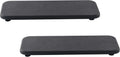 2 Pcs Water Absorbing Stone Trays, Kitchen/Bathroom Sink Soap Dish, Diatomite Tray Used for Hand Soap & Cosmetic Bottles in The Modern Home, 4" W x 9" L, Dark Gray
