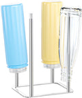 Water Bottle Drying Rack, Stainless Steel Bottle Dryer Rack, Baby Bottles Rack Dryer, Cup Drying Rack, Reusable Bag Drying Stand, Kitchen Stand Holder for Glass Bottles, Water Cups, Plastic Bag