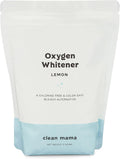 Clean Mama Natural Oxygen Whitener and Stain Remover - Color-Safe Natural Bleach Alternative - Plant-Derived Oxygen Powder, Whitens & Brightens Whites and Colors - Lemon, 2.53 lbs