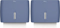 Commercial Paper Towel Dispenser Wall Mount Blue Pack of 2 Fits Multifold Paper Towels for Bathroom Kitchen Home Use