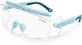 UKNOW Safety Goggles Over Glasses, Safety Glasses Anti Fog Wraparound Eye Protection, Protective Eyewear ANSI Z87.1