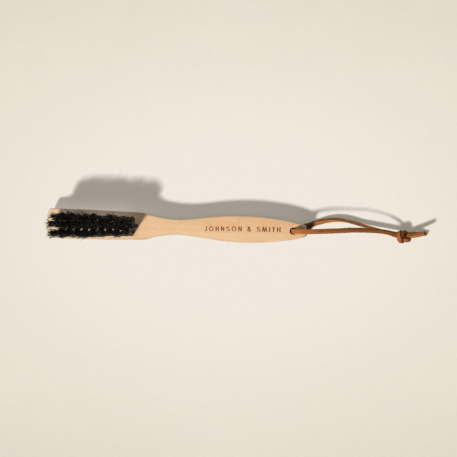 Premium Stain Removal Brush - Small Wood Stain Remover for Scrubbing Stains from Furniture, Fabric, Leather - Soft Bristle Cleaning Brush - Easy Grip Handle - Portable Clothing Stain Remover Brush